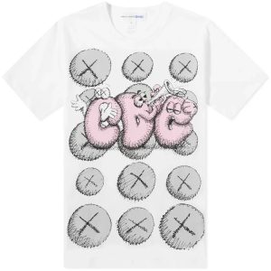 CDG-Shirt-x-KAWS-T-shirt-White-Pink-Grey-4