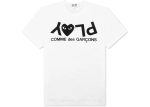 Comme-des-Garcons-PLAY-Inverted-Text-T-shirt-White