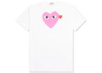 Comme-des-Garcons-PLAY-Red-Emblem-Heart-T-shirt-White-Pink