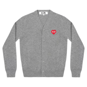 CGD MEN’S CARDIGAN INVADER EMBLEM GREY