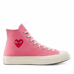 CDG Play x Converse Chuck 70 High Bright Pink