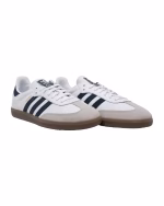 Comme des Garcons Adidas Samba White Navy - Image 3