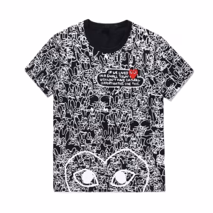 Exclusive Limited Edition Comme Des Garcons x Matt Groening T Shirt – Black & White