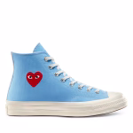 CDG Play x Converse Chuck 70 High Bright Blue