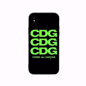 CDG 3 Green Logo Transparent iPhone Case
