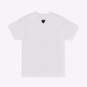 Play Reverse Black Heart T-Shirt – White