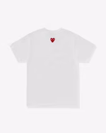 Play - Unisex Reverse Red Heart T-Shirt - (White)