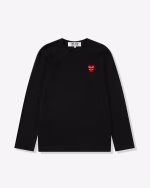 Play Double Red Heart Long sleeve – Black