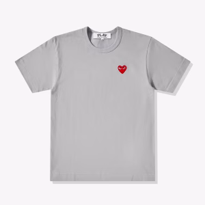 Play - Small Heart T-Shirt - (Grey)